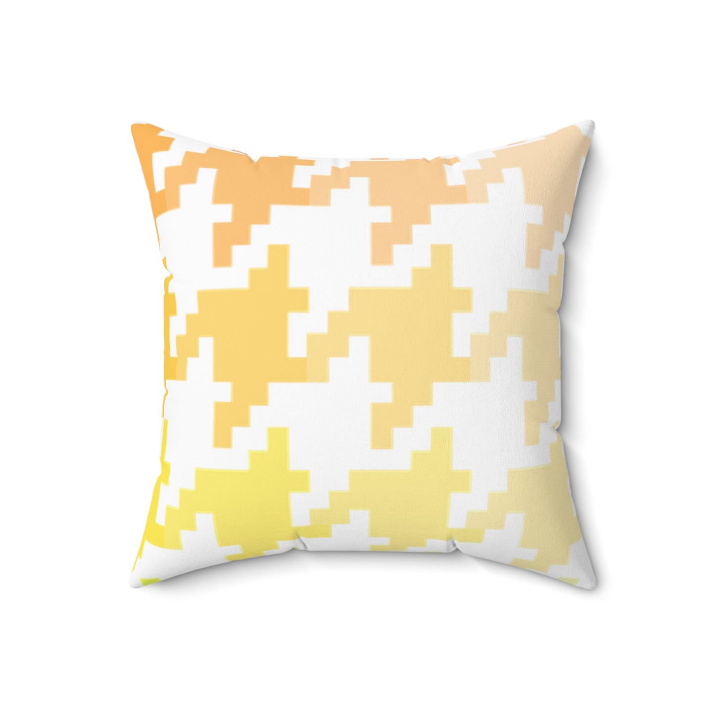 Hounds Tooth Fun Pillow Orange/Yellow