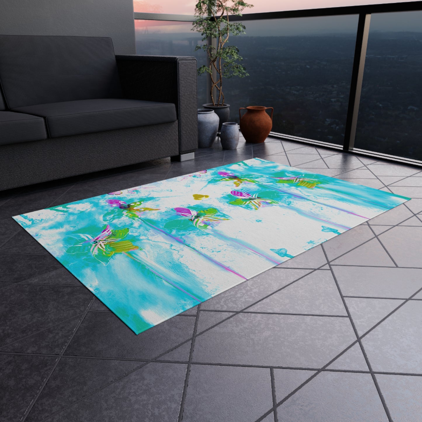 Pinwheels Indoor/Outdoor Rug