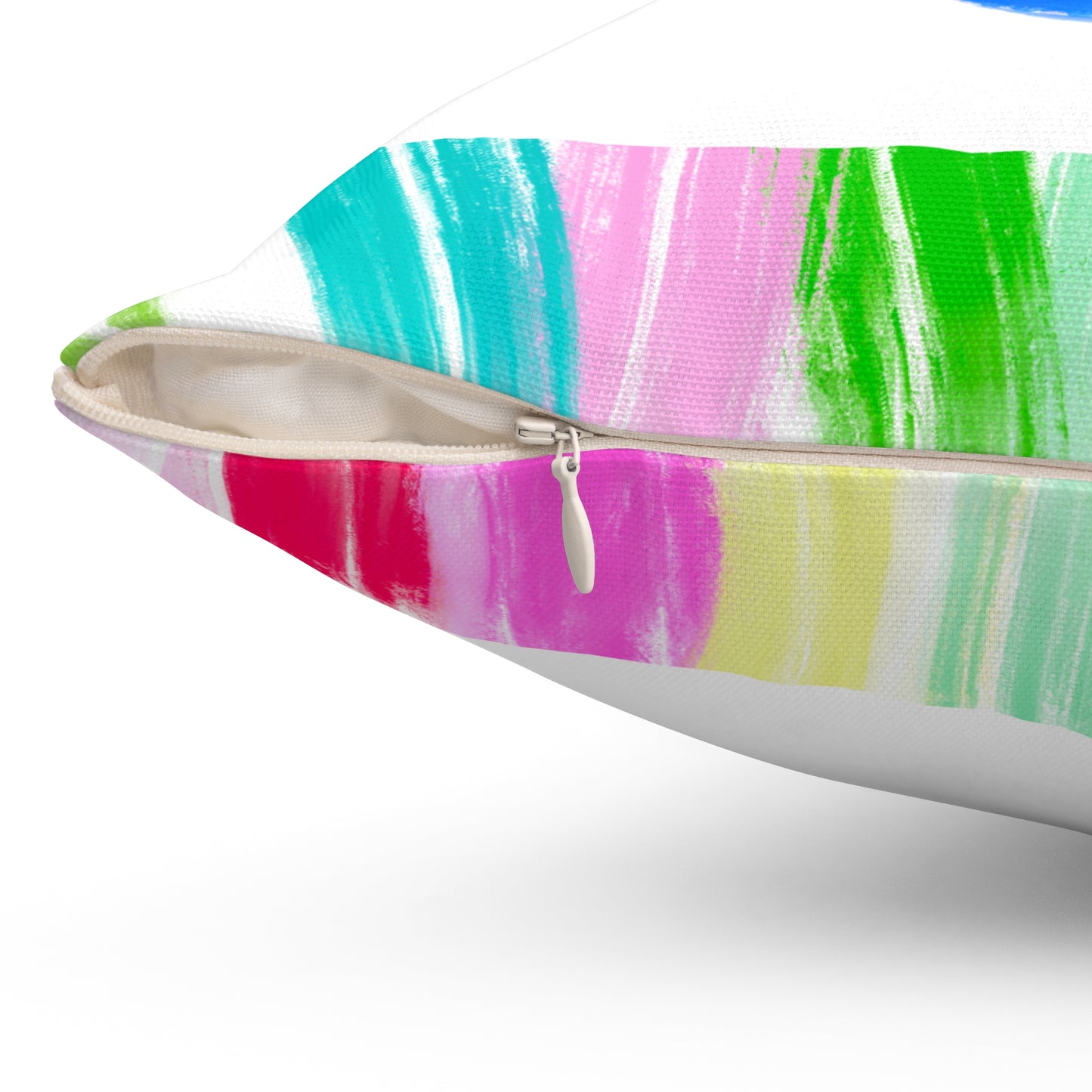 Mega Dot Polyester Square Pillow Birds