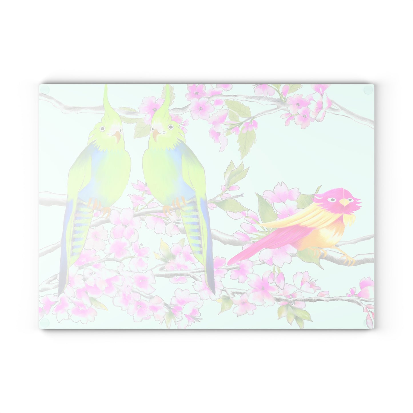 Glass Cutting Boards Cherry Chirp