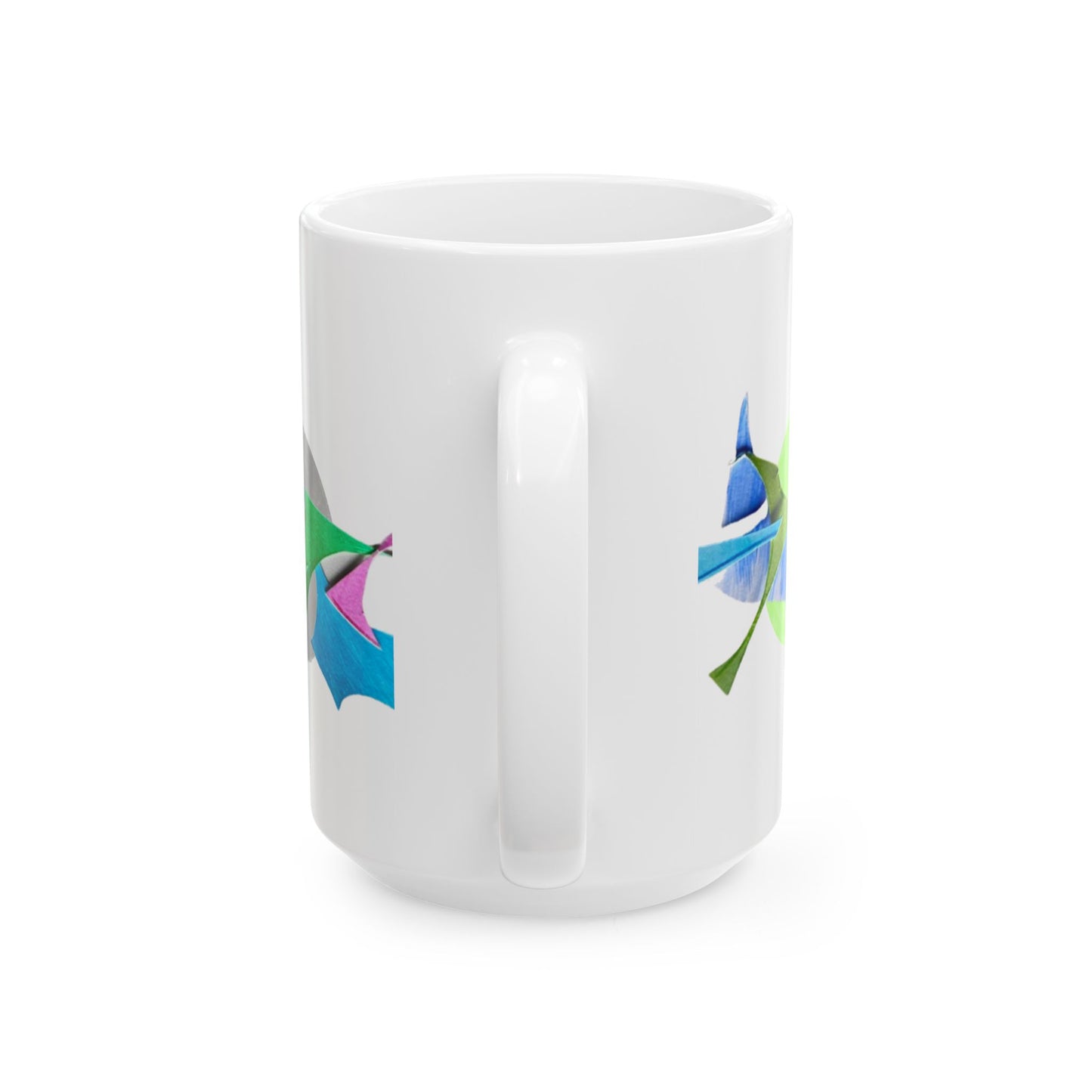 Pattern Play Mug Lime, Blue, Gray "Kindness is..."