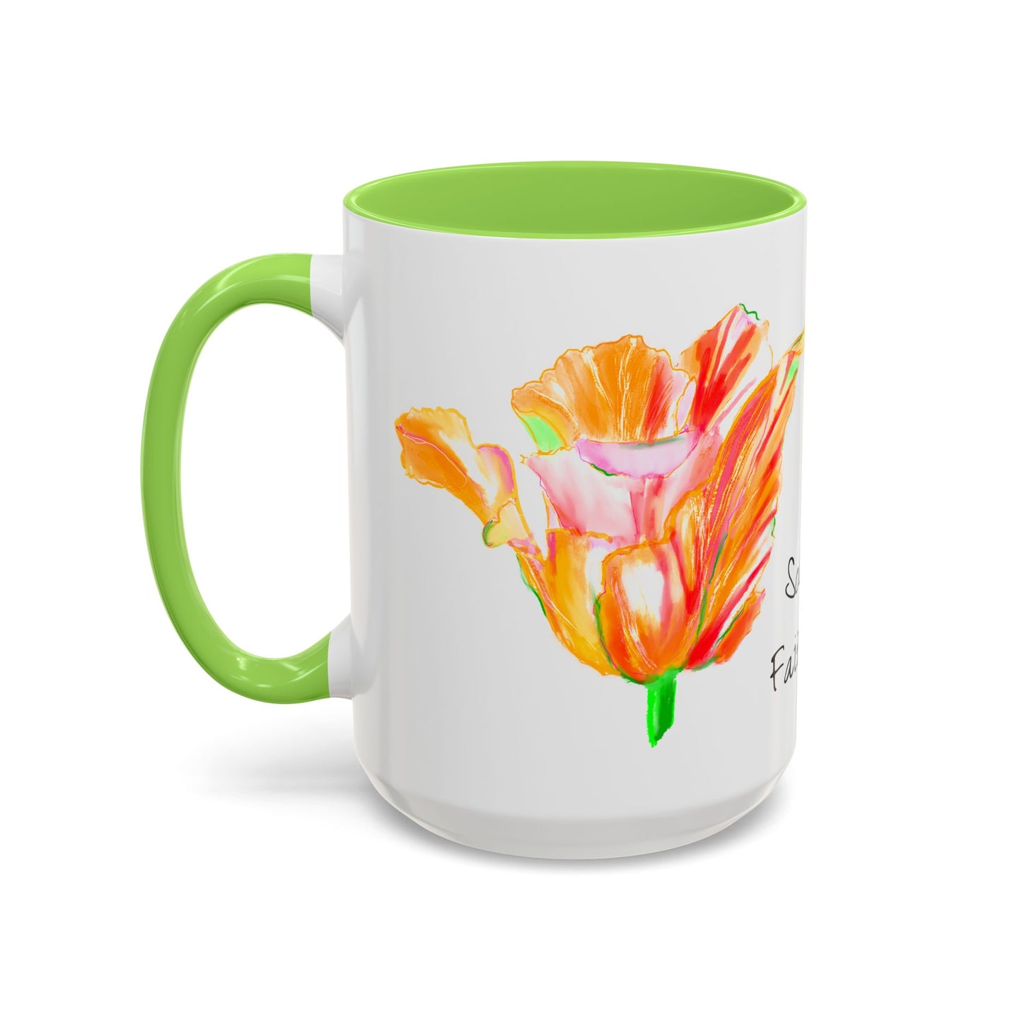 Vibrant Tulips Mugs “Sola Fide…”