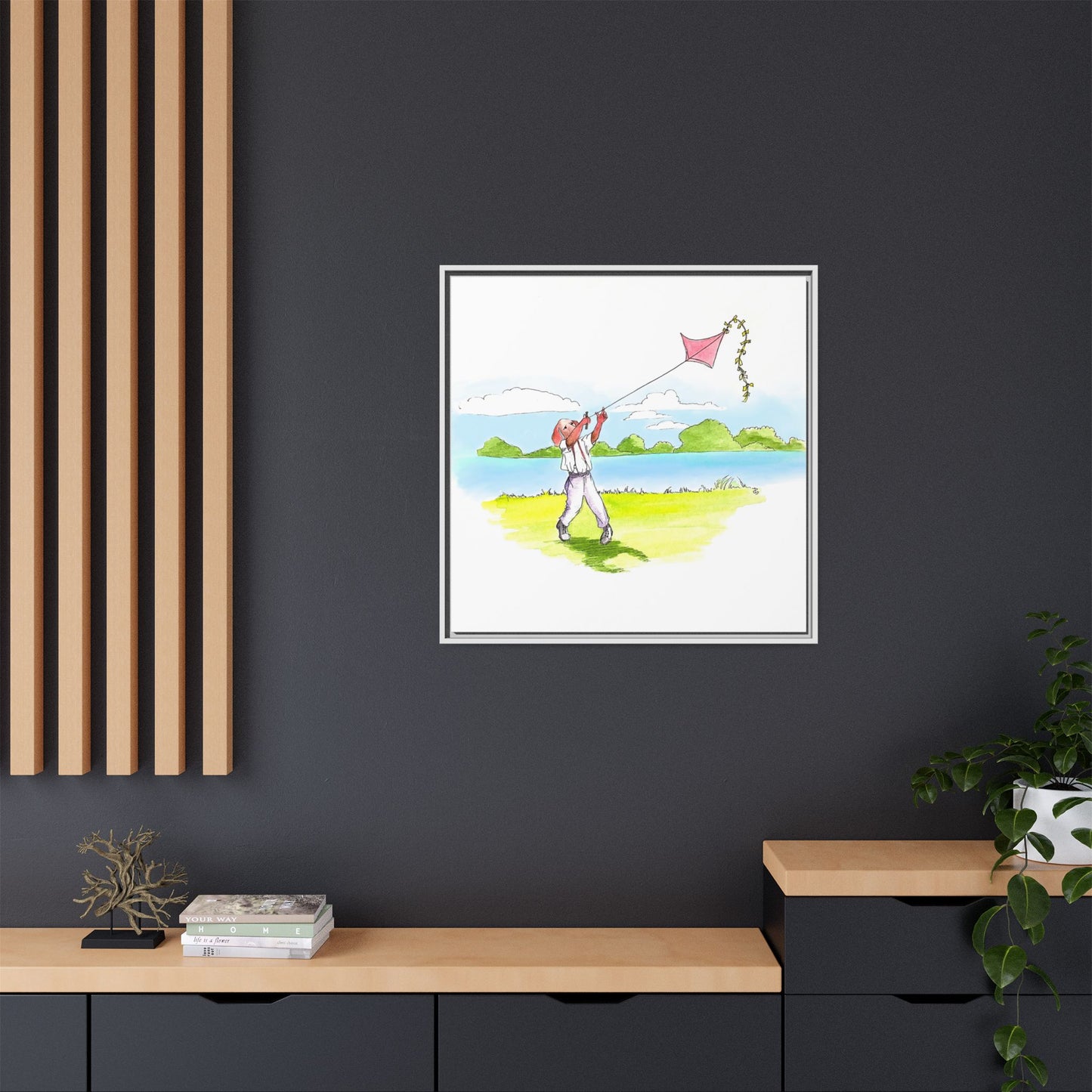 Dogi Fun Matte Canvas Framed