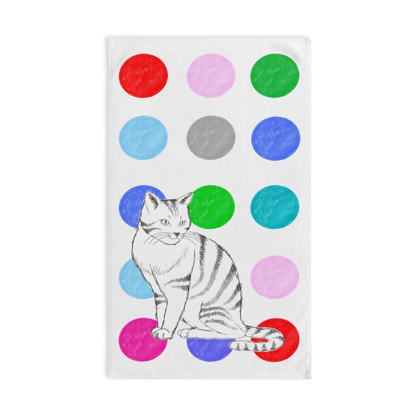 Kitty Fun Hand Towel Multi-Color