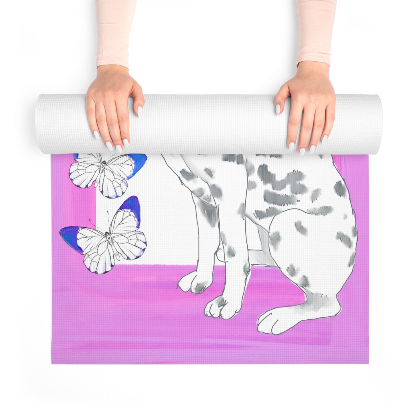Foam Yoga Mats DogButterfly Flutter