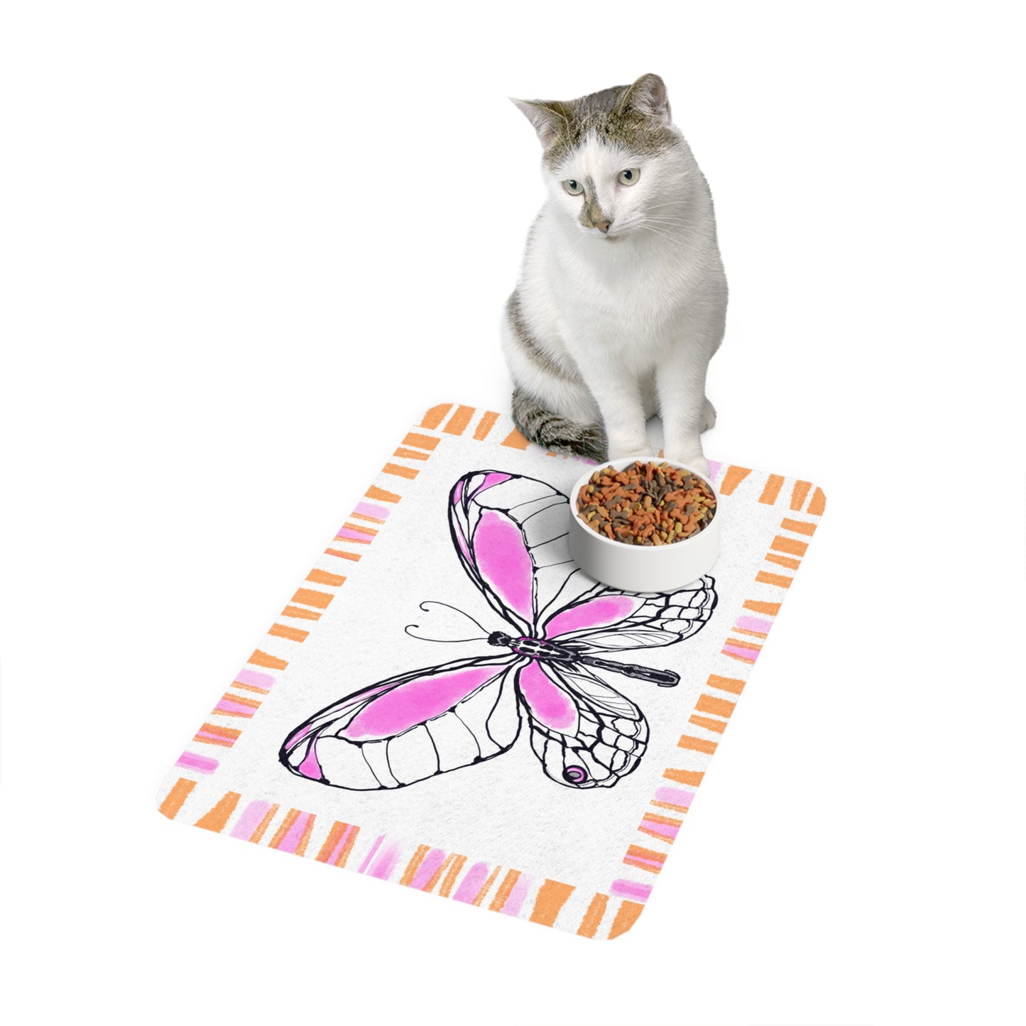 Pet Feeding Mats Butterfly Joy