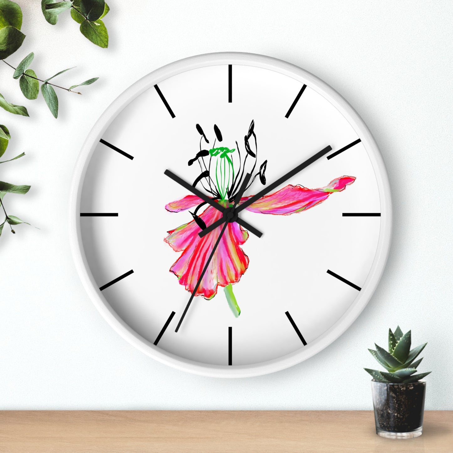 Tulip Love Wall Clock