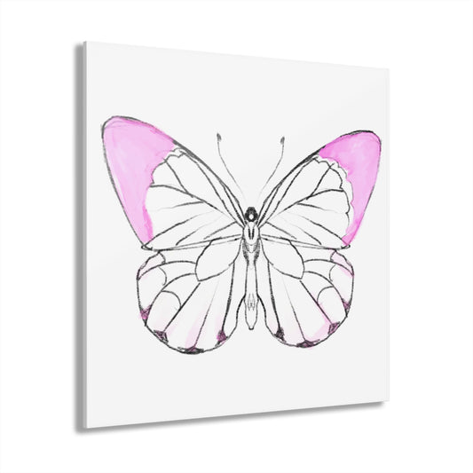 Wall Art Chroma Acrylic Prints (French Cleat Hanging) pink