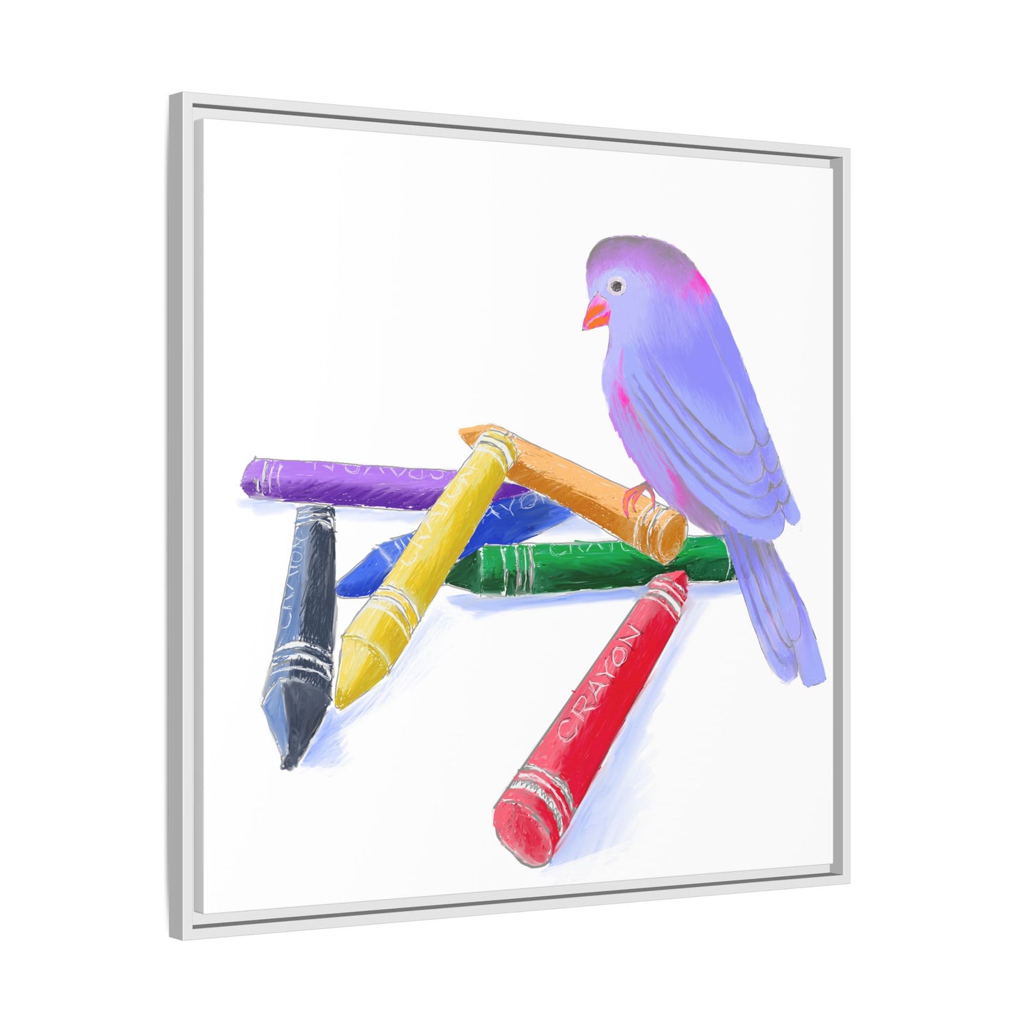 Jolly Birds Matte Canvas Framed