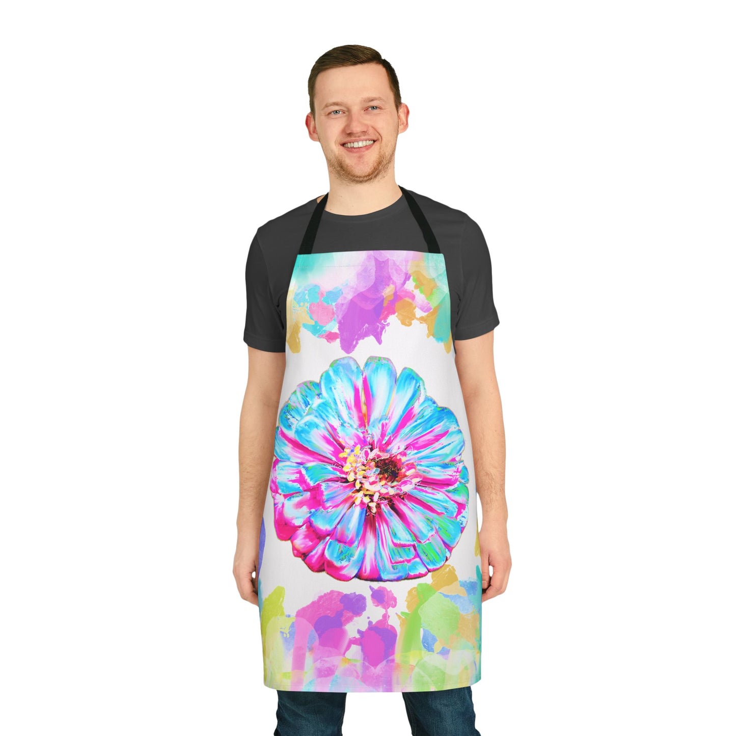 Zinnia Color Splash Apron