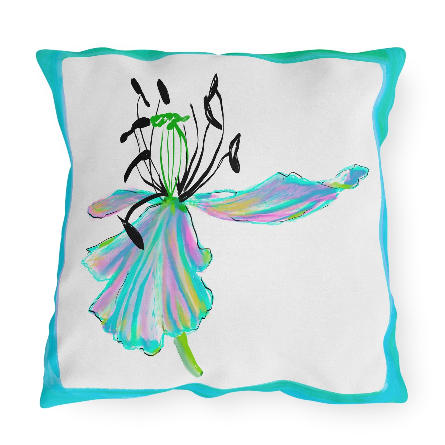 Vibrant Tulips Outdoor Pillows