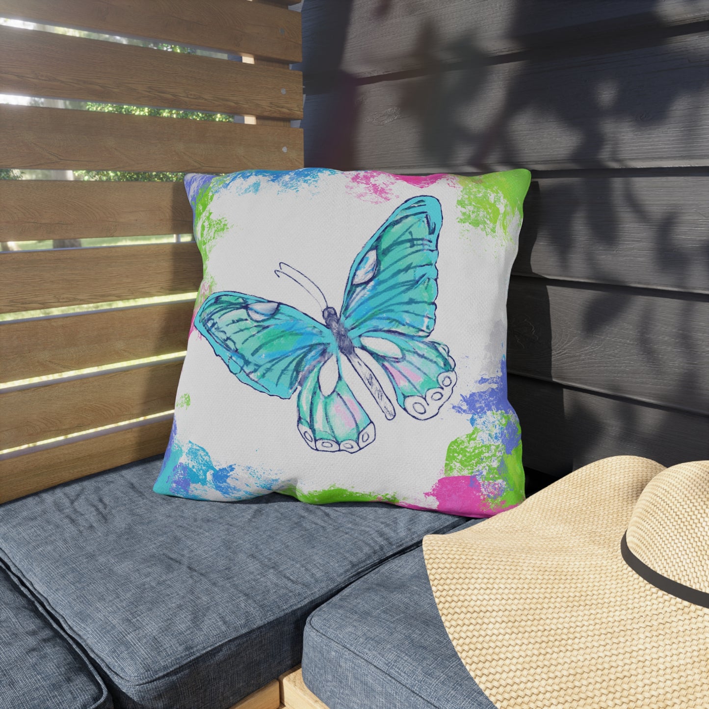 Swing Outdoor Pillow Gratitude gives birth to Joy