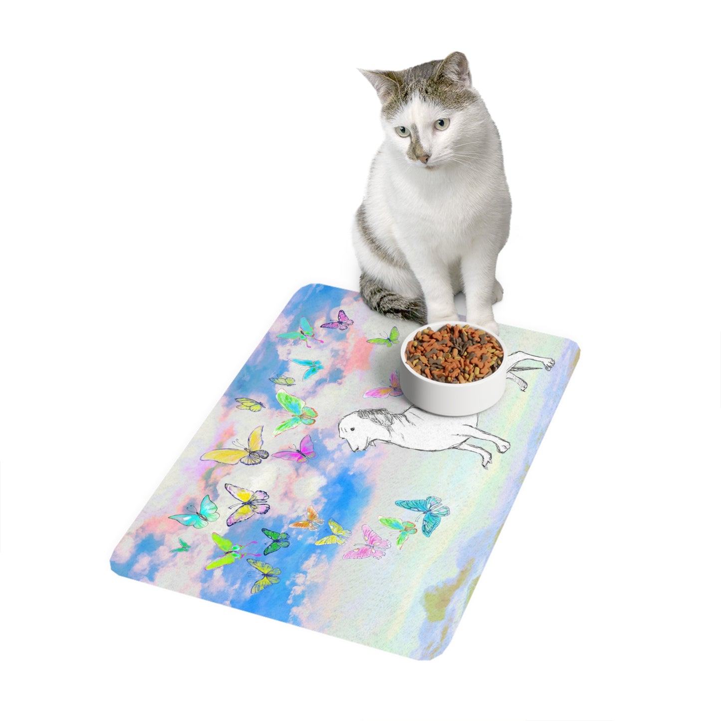 Dogi Butterfly Flutter Pet Food Mat Dachshund