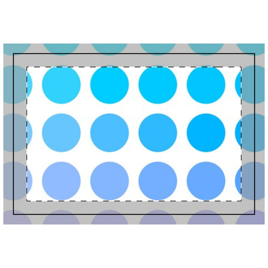 Polka Dot Joy Poly Quilted Placemat, Blues, Bright White Fabric Background