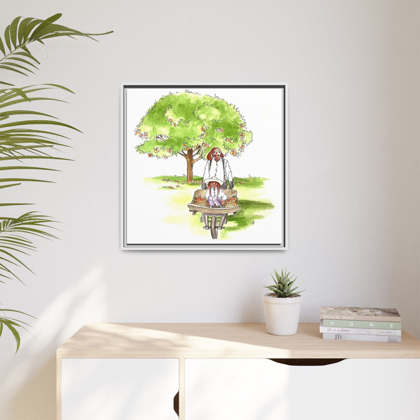 Dogi Fun Matte Canvas Framed