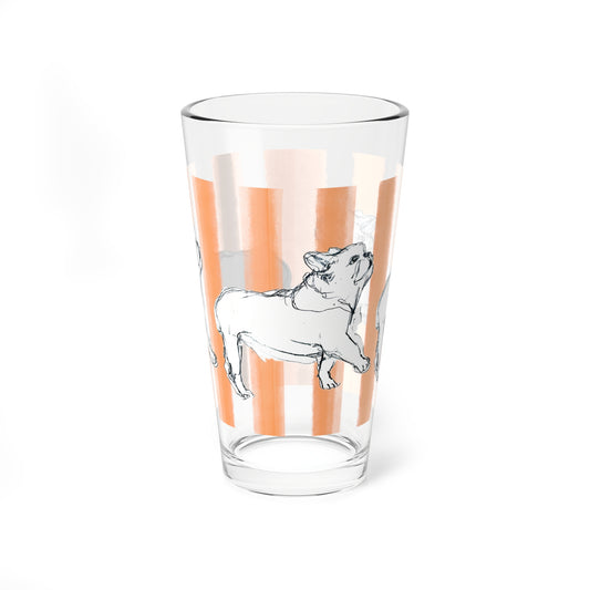 Dogi Fun Pint Glass, 16oz Frenchies