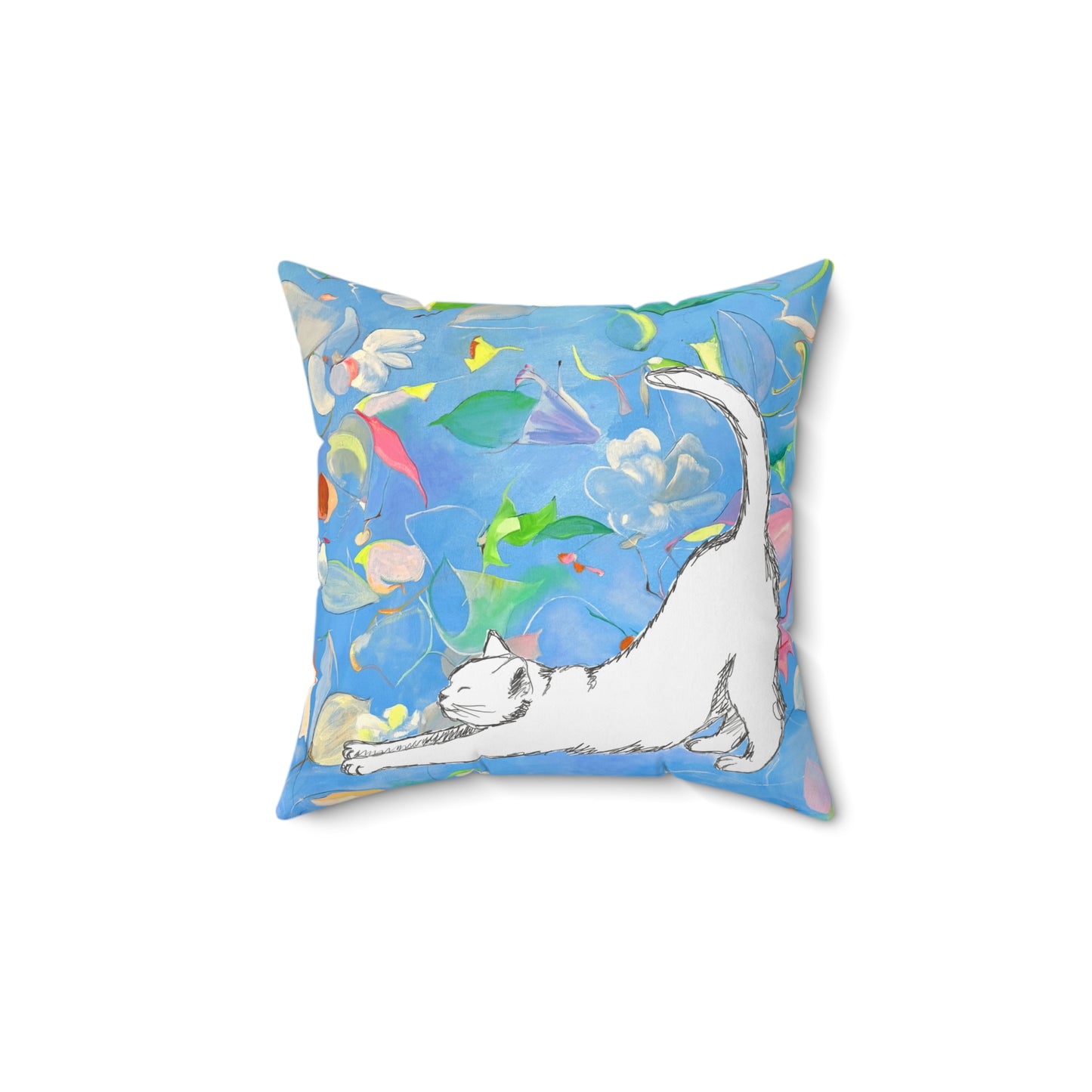 Pillows Polyester Square Kitty Fun