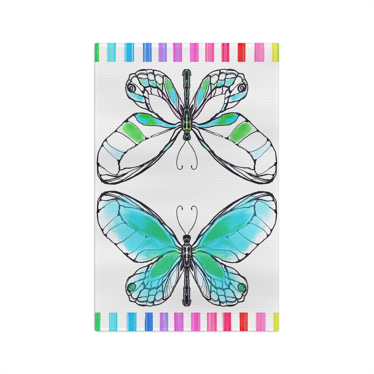 Flutterstripe Microfiber Tea Towel