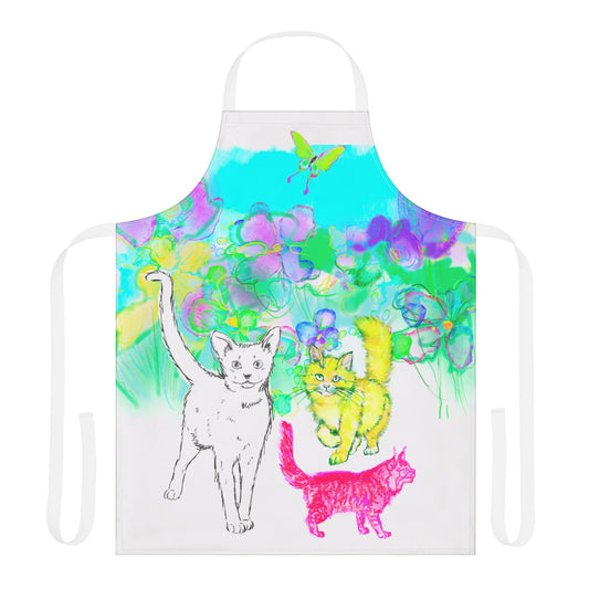 Colorful Cat Apron