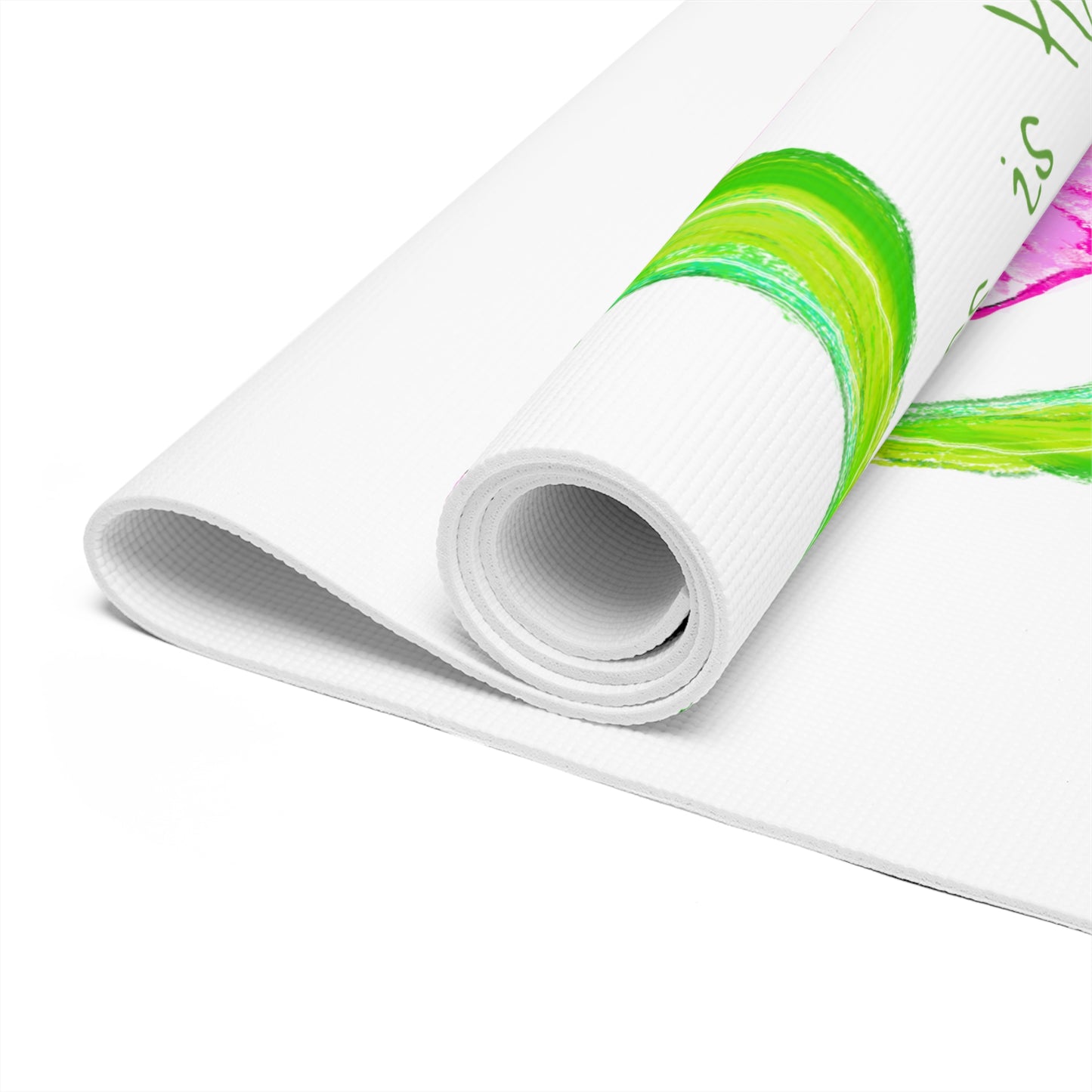 Dancing Tulips Exercise Mat "Holiness is happiness"