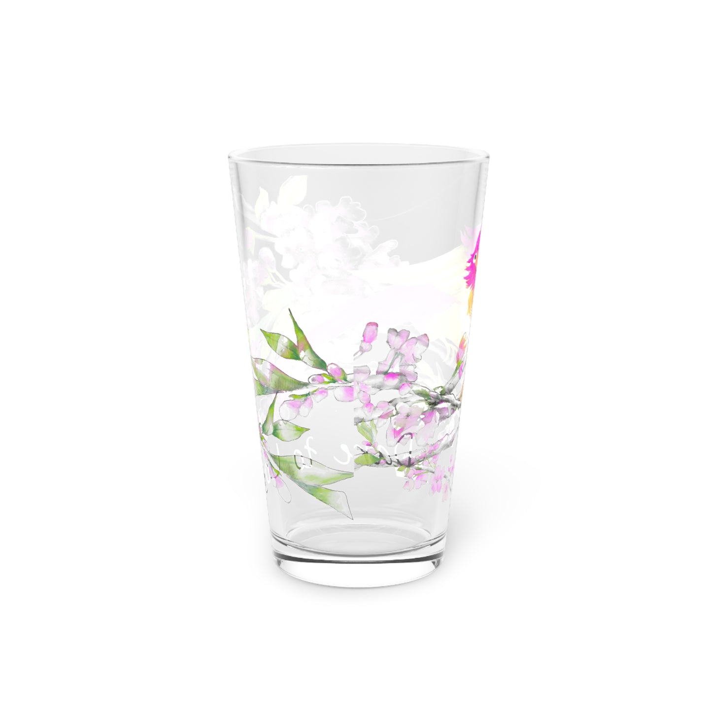 Cherry Chirp Pint Glass "Dare to Love"