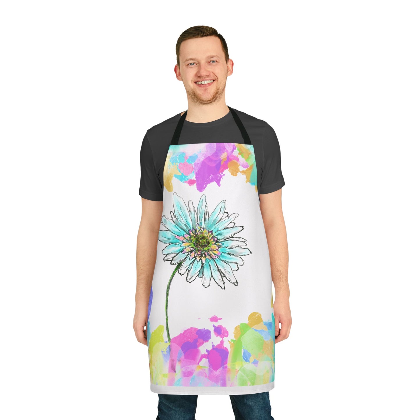 Zinnia Color Splash Apron