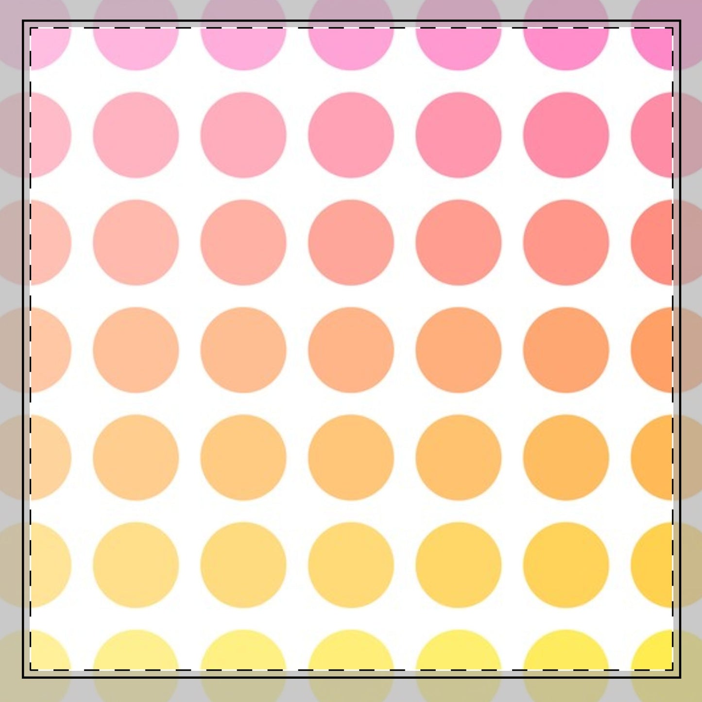 Polka Dot Joy Poly Twill Napkin, Pink/Orange, Bright White Fabric Background