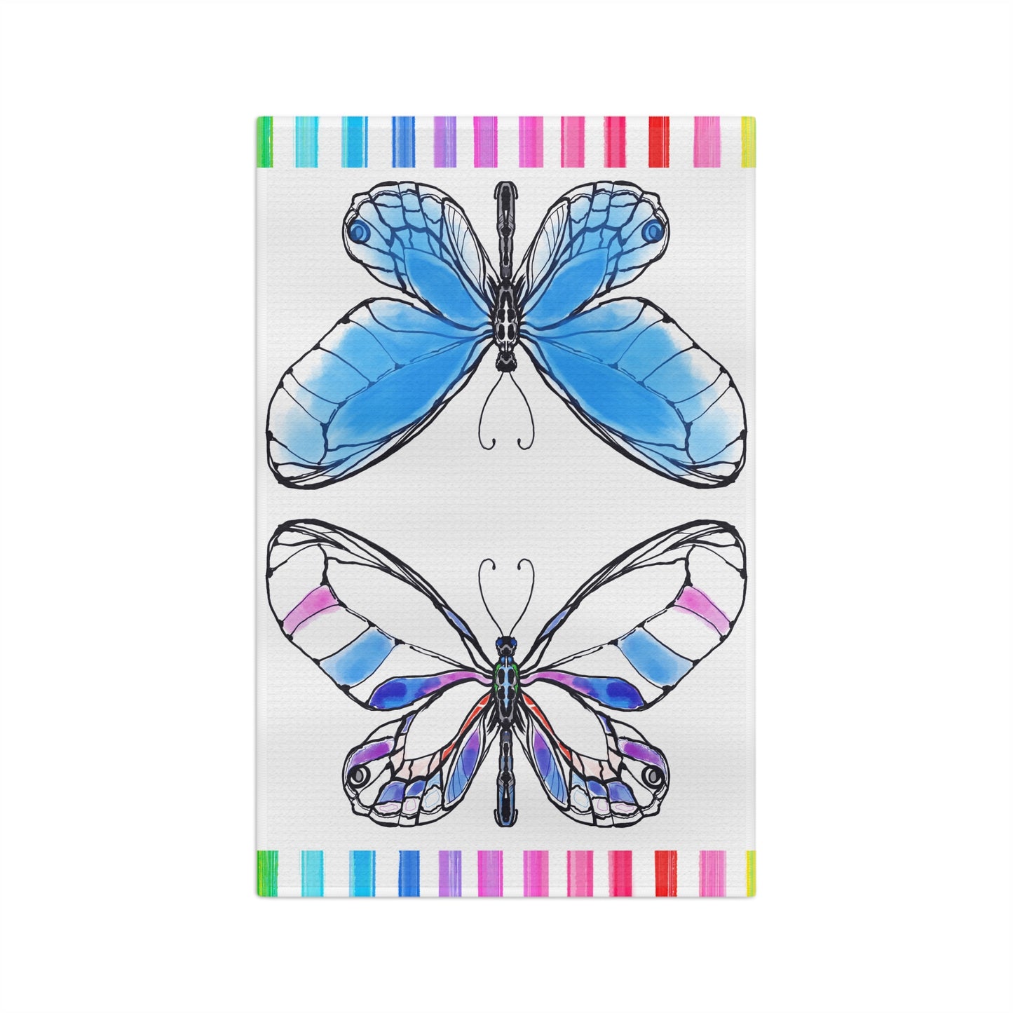 Flutterstripe Microfiber Tea Towel
