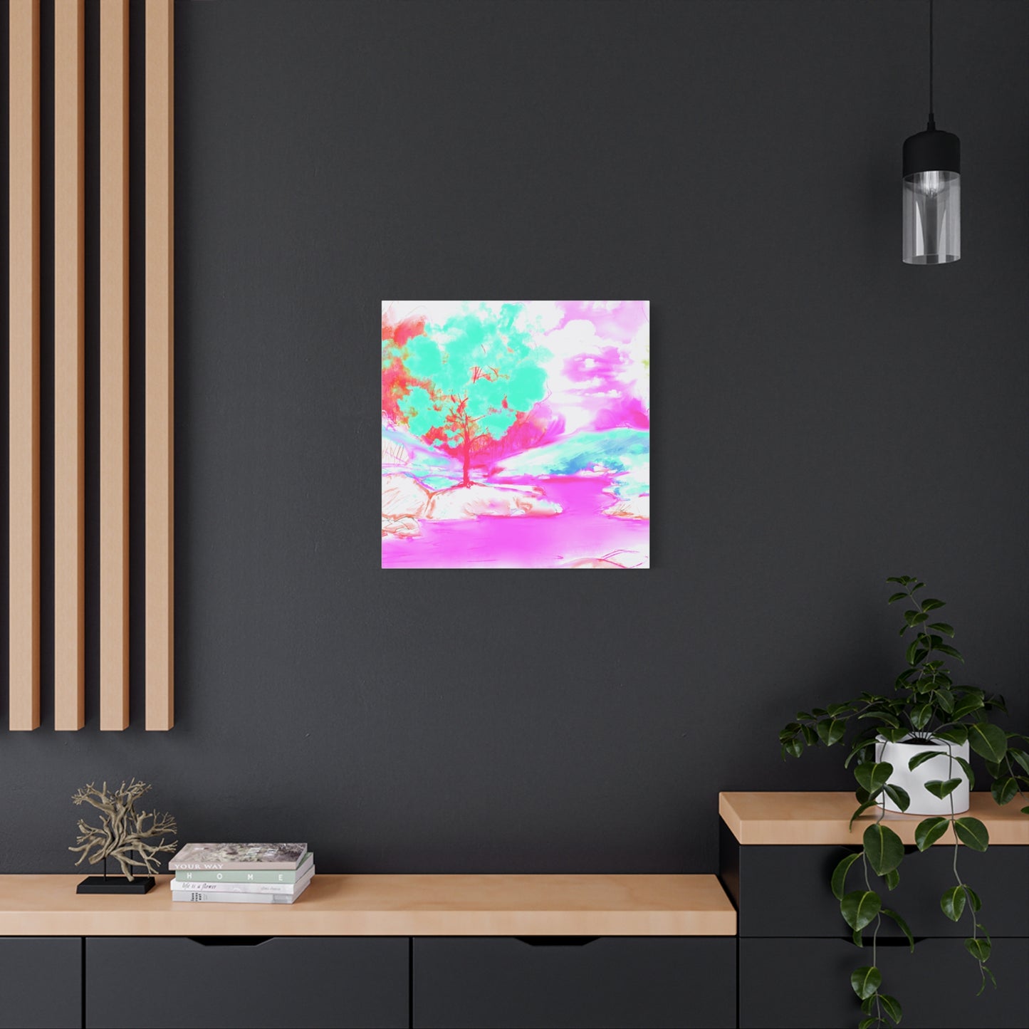 Joyful Landscape Matte Canvas, Stretched, 1.25"