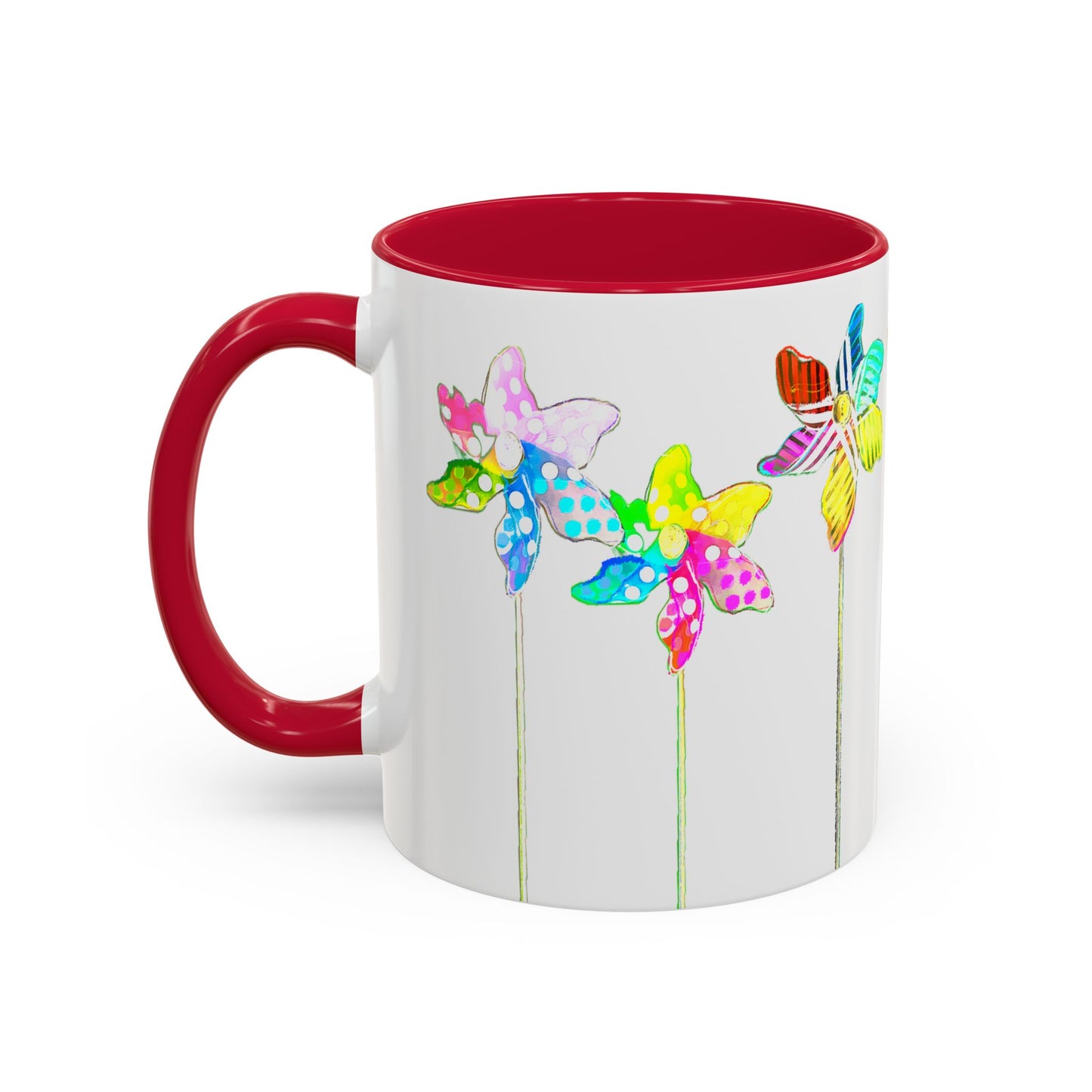 Pinwheels Mug Red