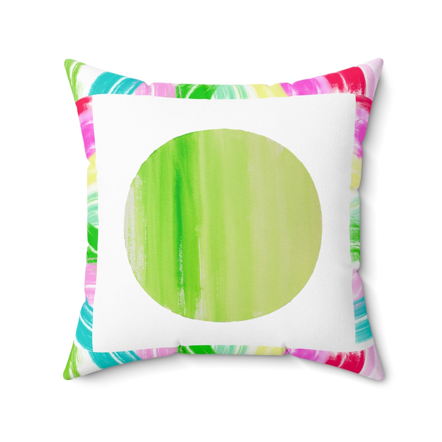 Mega Dot Polyester Square Pillow The fool says in his heart, "There is no God" Polka Dot