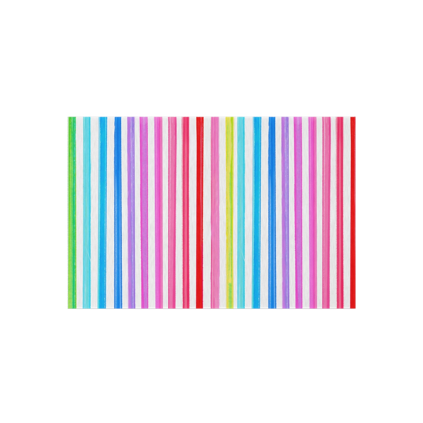 Indoor/Outdoor Rugs Magic of Watercolor Whimsy Stripes