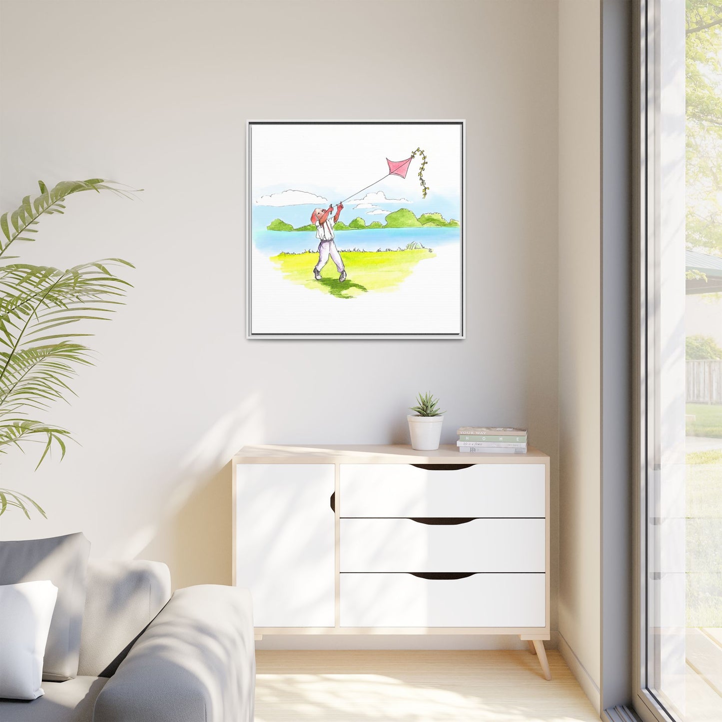 Dogi Fun Matte Canvas Framed