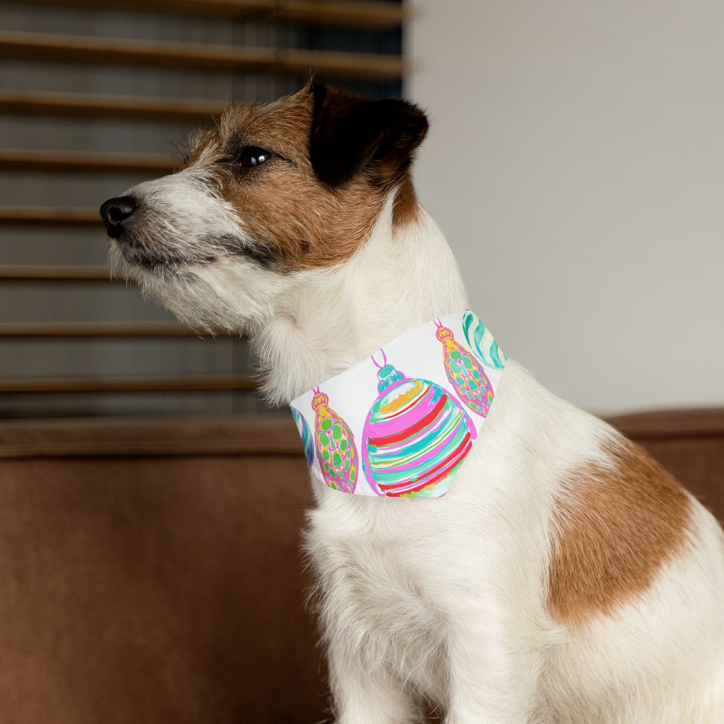 Pet Clothing Bandana Collar Christmas Jolly Woofs