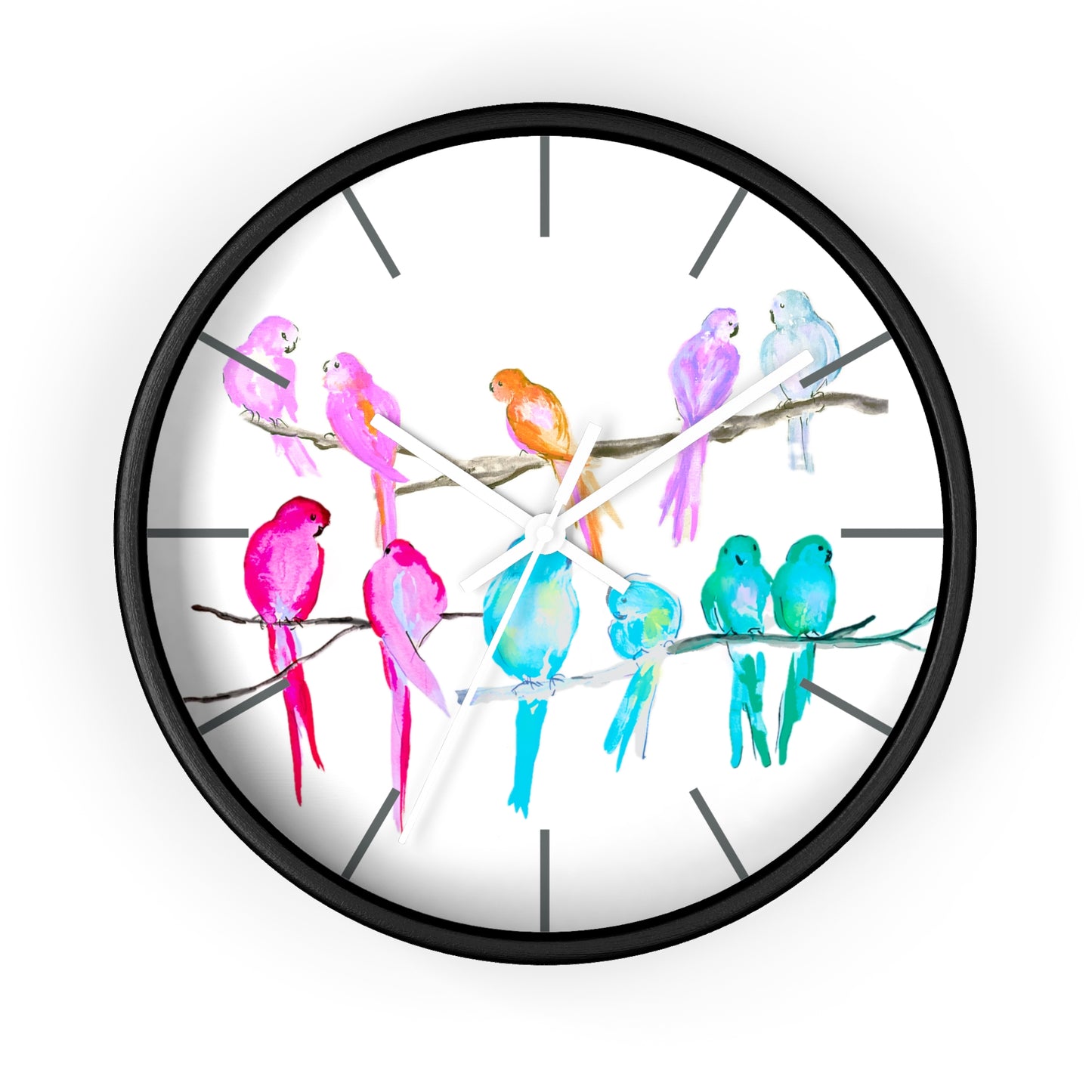 Jolly Birds Wall Clock, Multi-Color