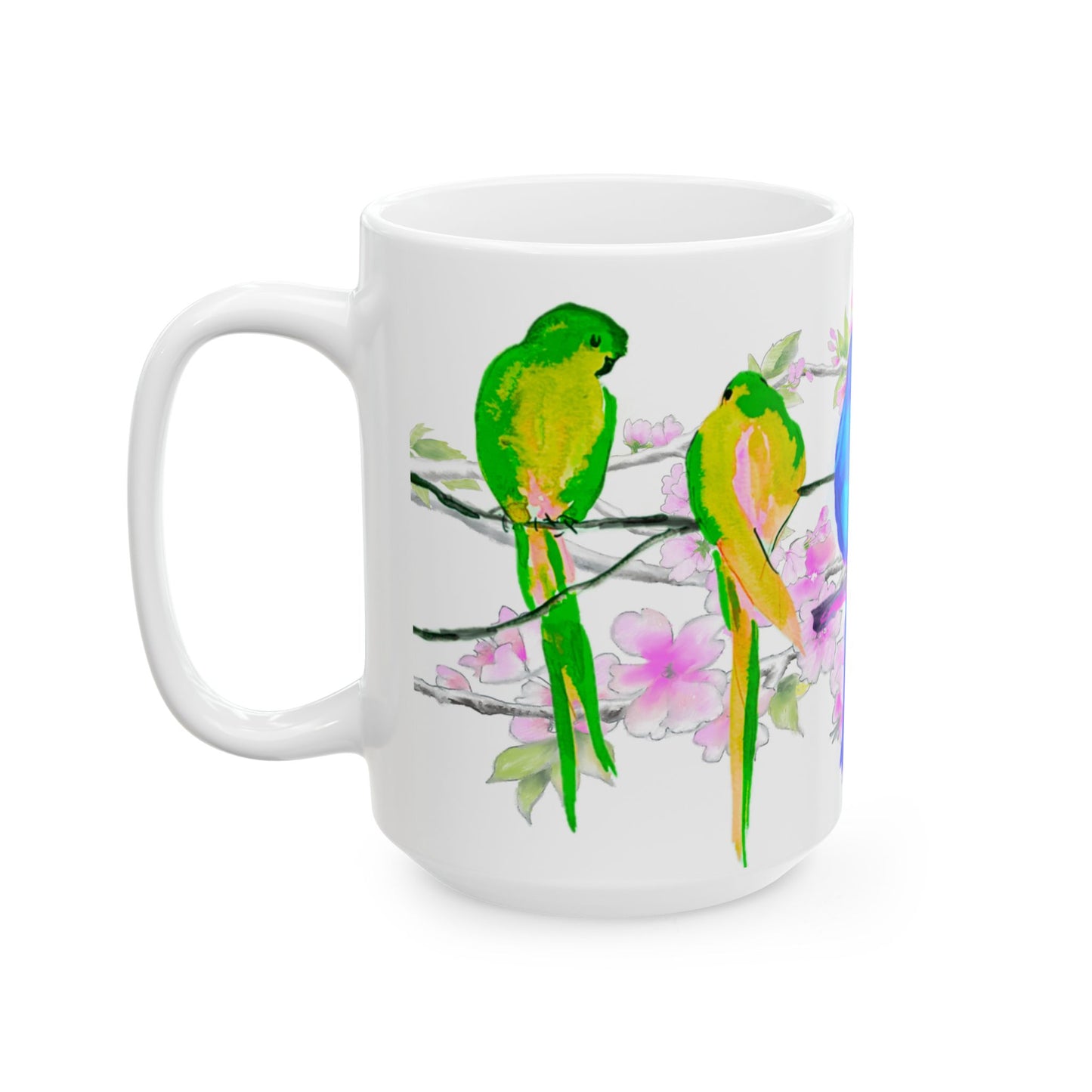 Blossoms & Birds Ceramic Mugs