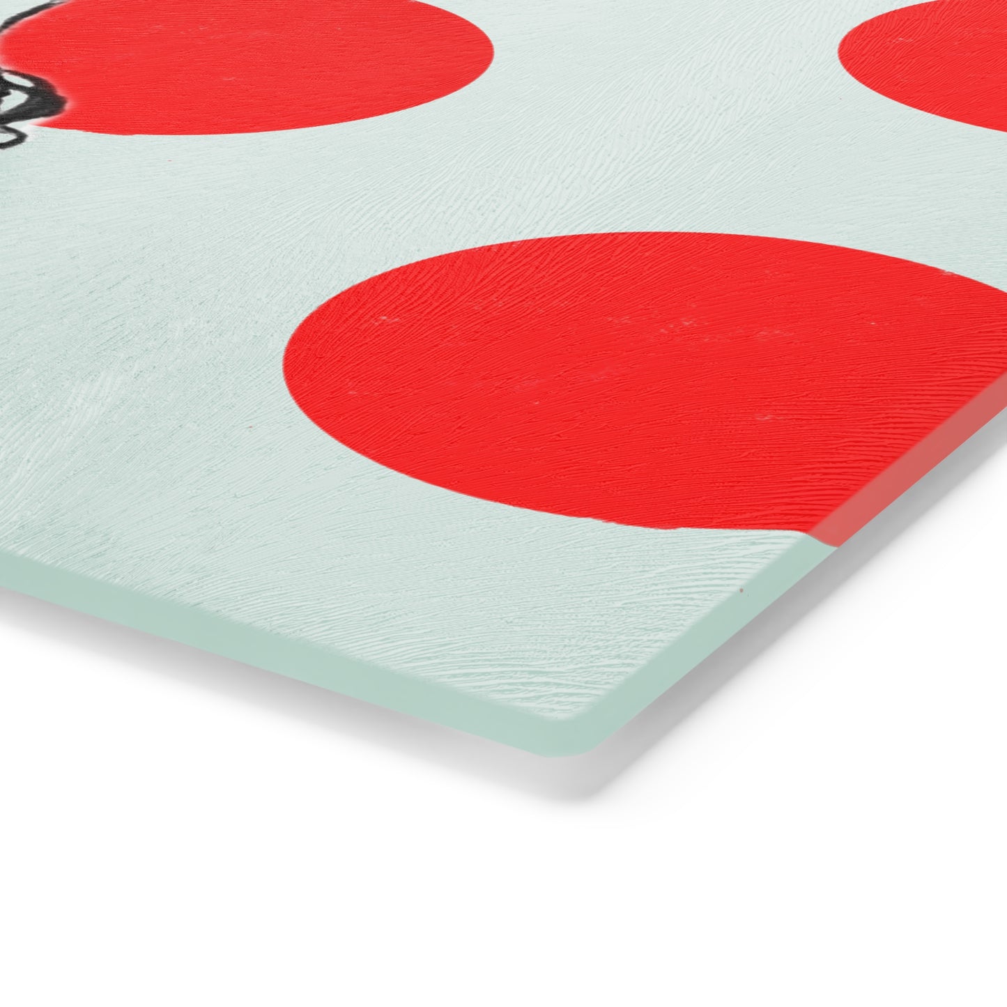 Glass Cutting Board Dot & Dog Board