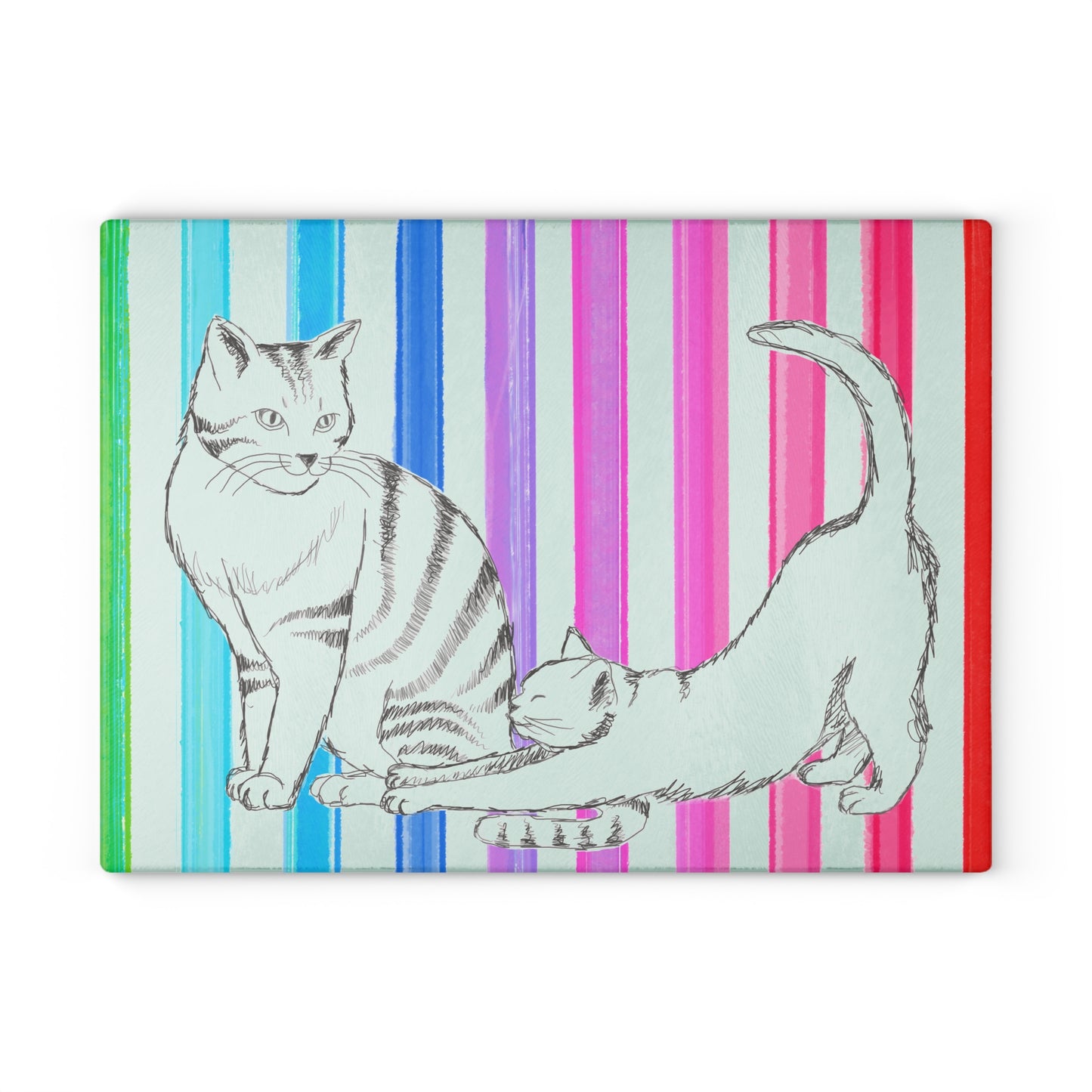 Glass Cutting Boards Kitty Fun