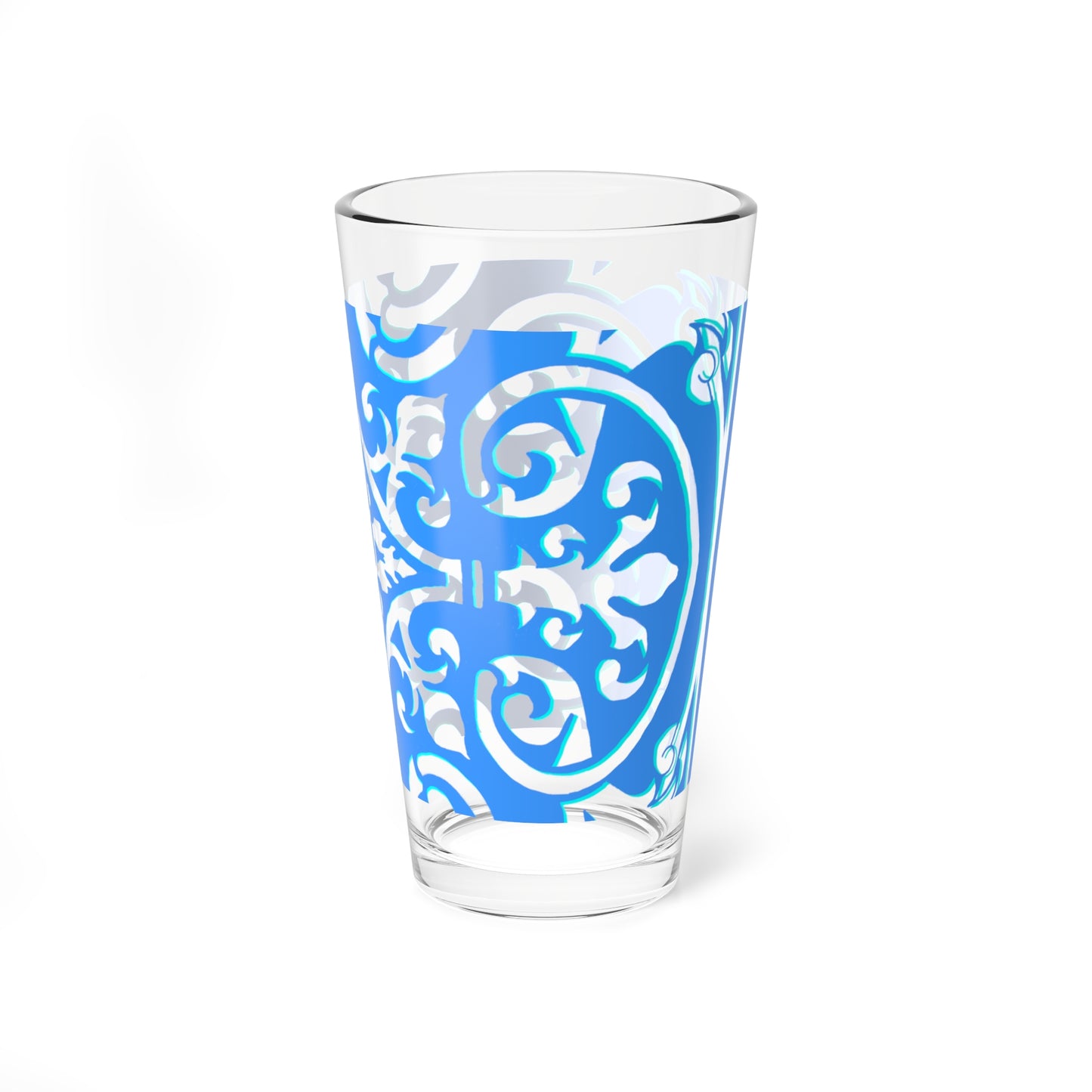 Mixing Glass, 16oz Scrollwork Art