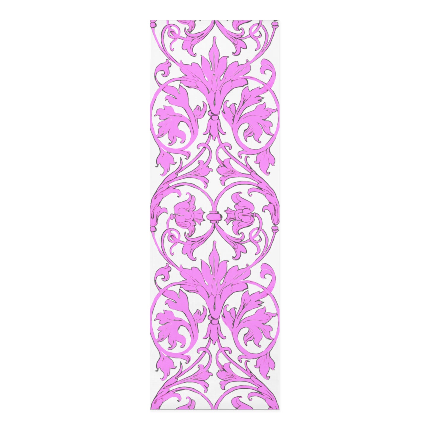 Scrollwork Exercise Mat Pink