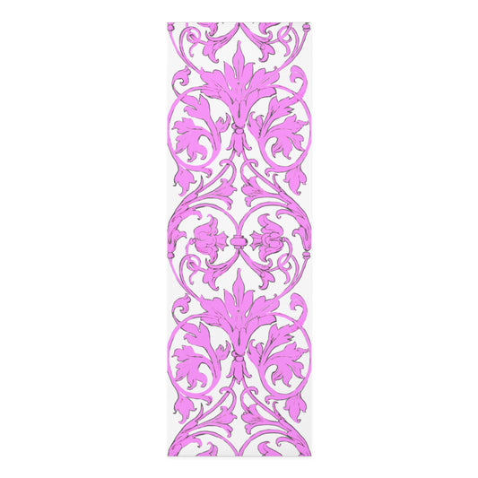 Scrollwork Exercise Mat Pink
