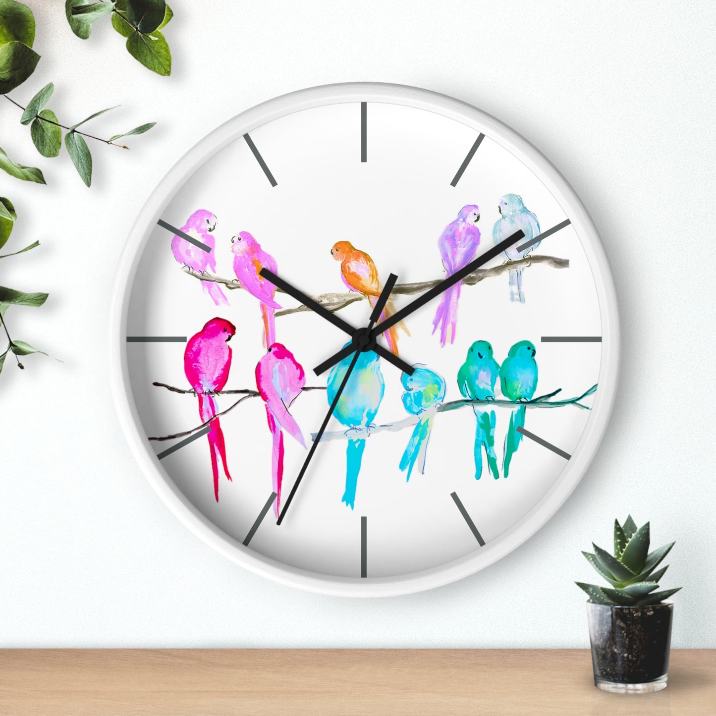 Jolly Birds Wall Clock, Multi-Color