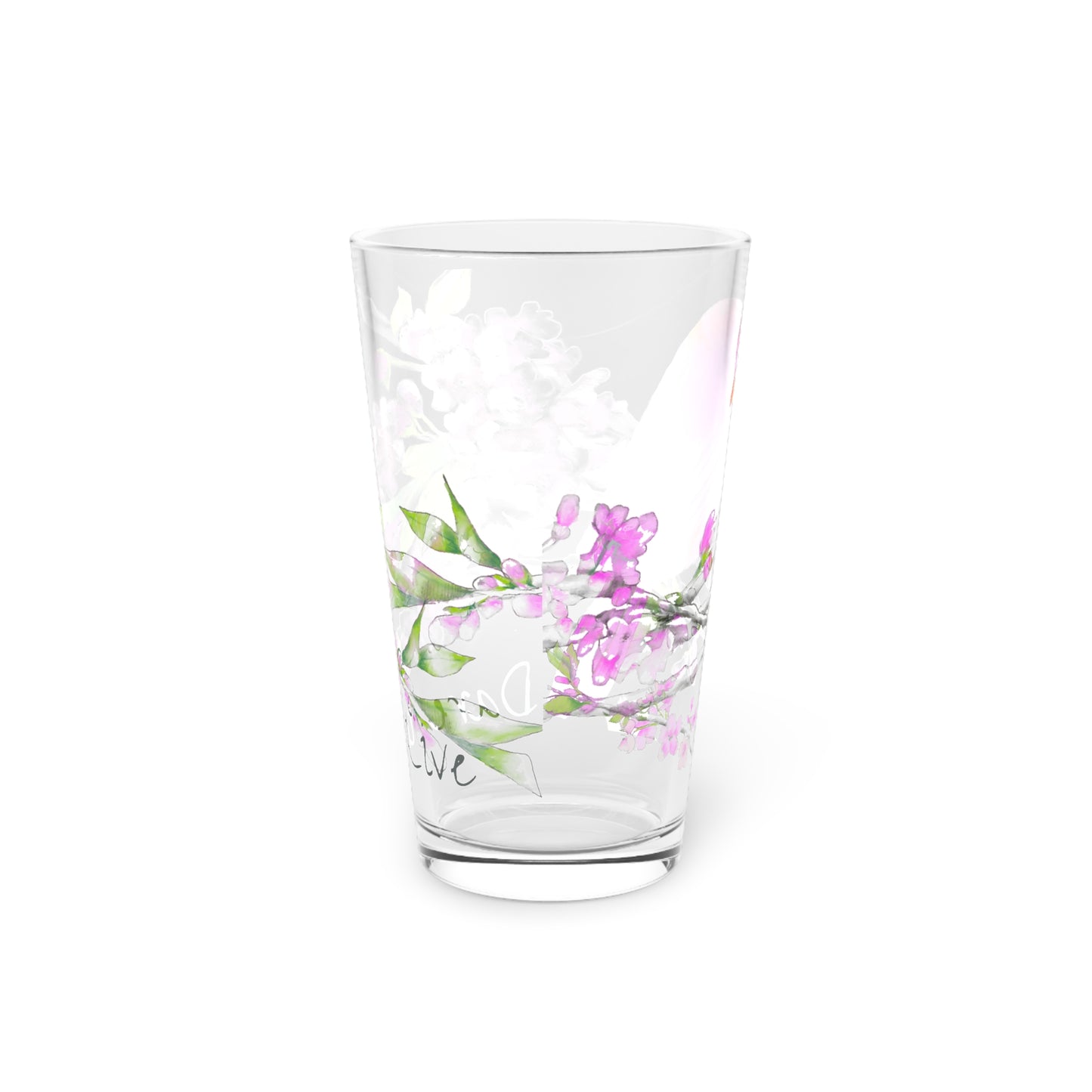 Cherry Chirp Pint Glass "Dare to Live"