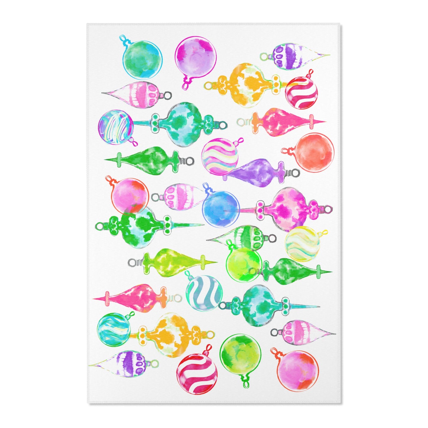 Christmas Indoor Area Rugs Dancing Ornaments