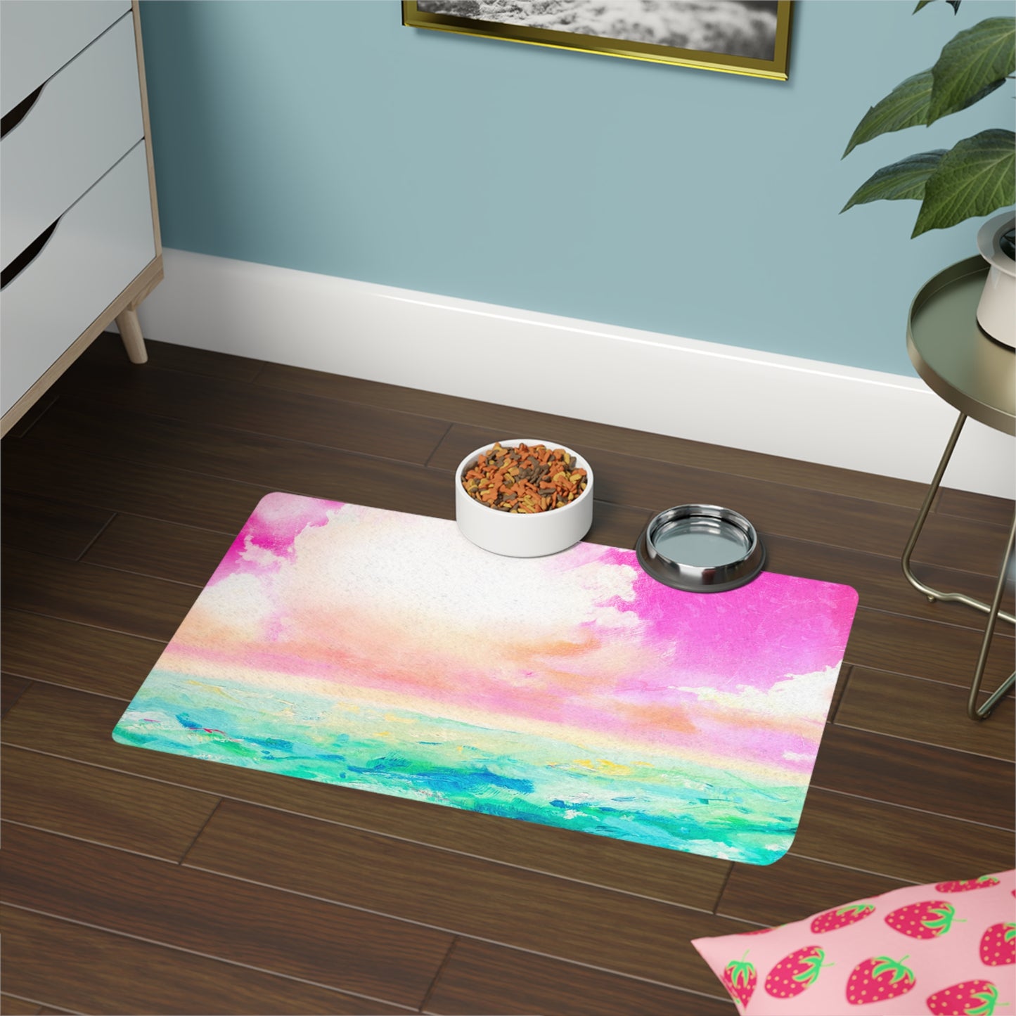 Pet Feeding Mats Dinner by the Sea