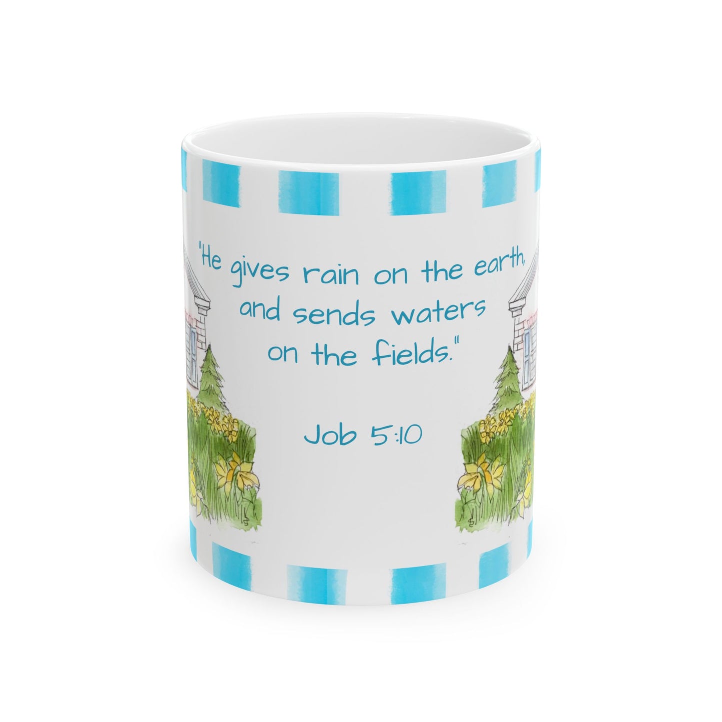 Kitty Fun Mug “He gives rain…”