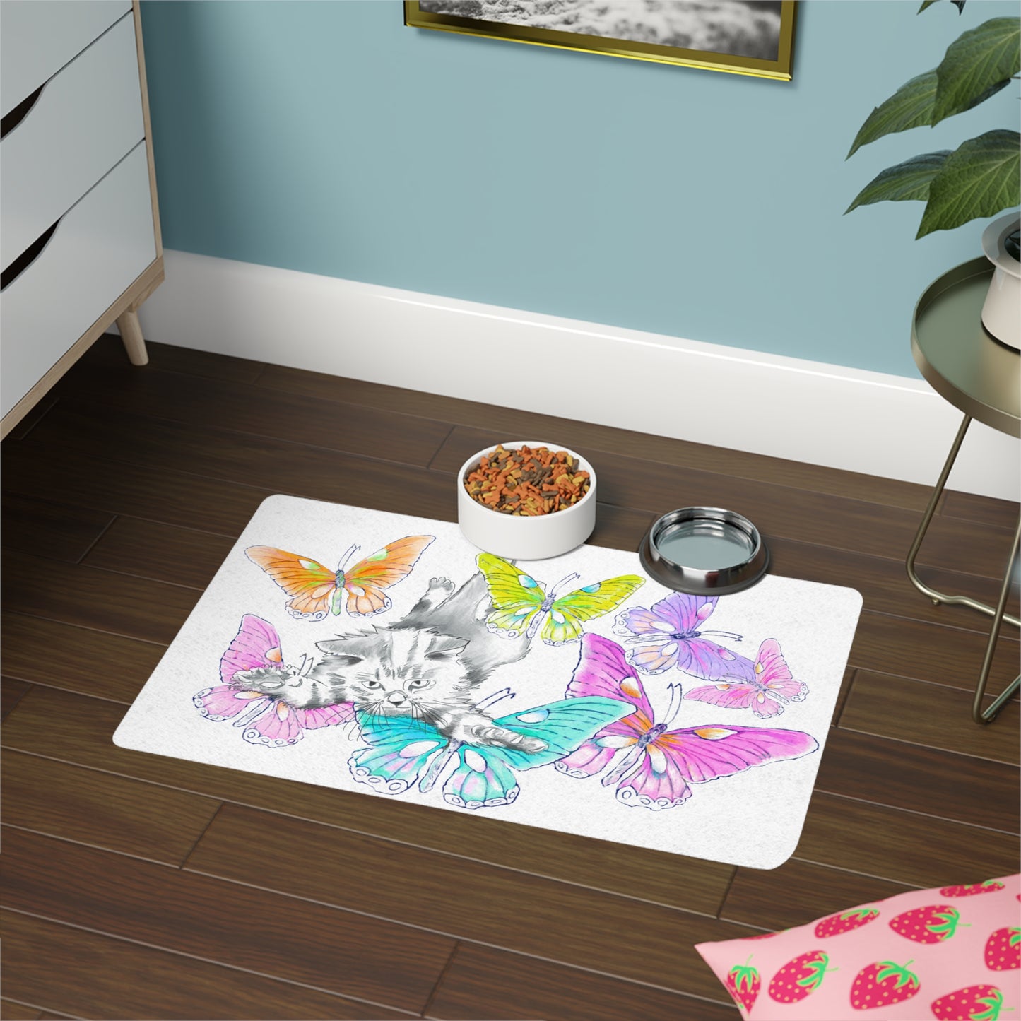 Pet Feeding Mats Abstract Colorful Dog Magic