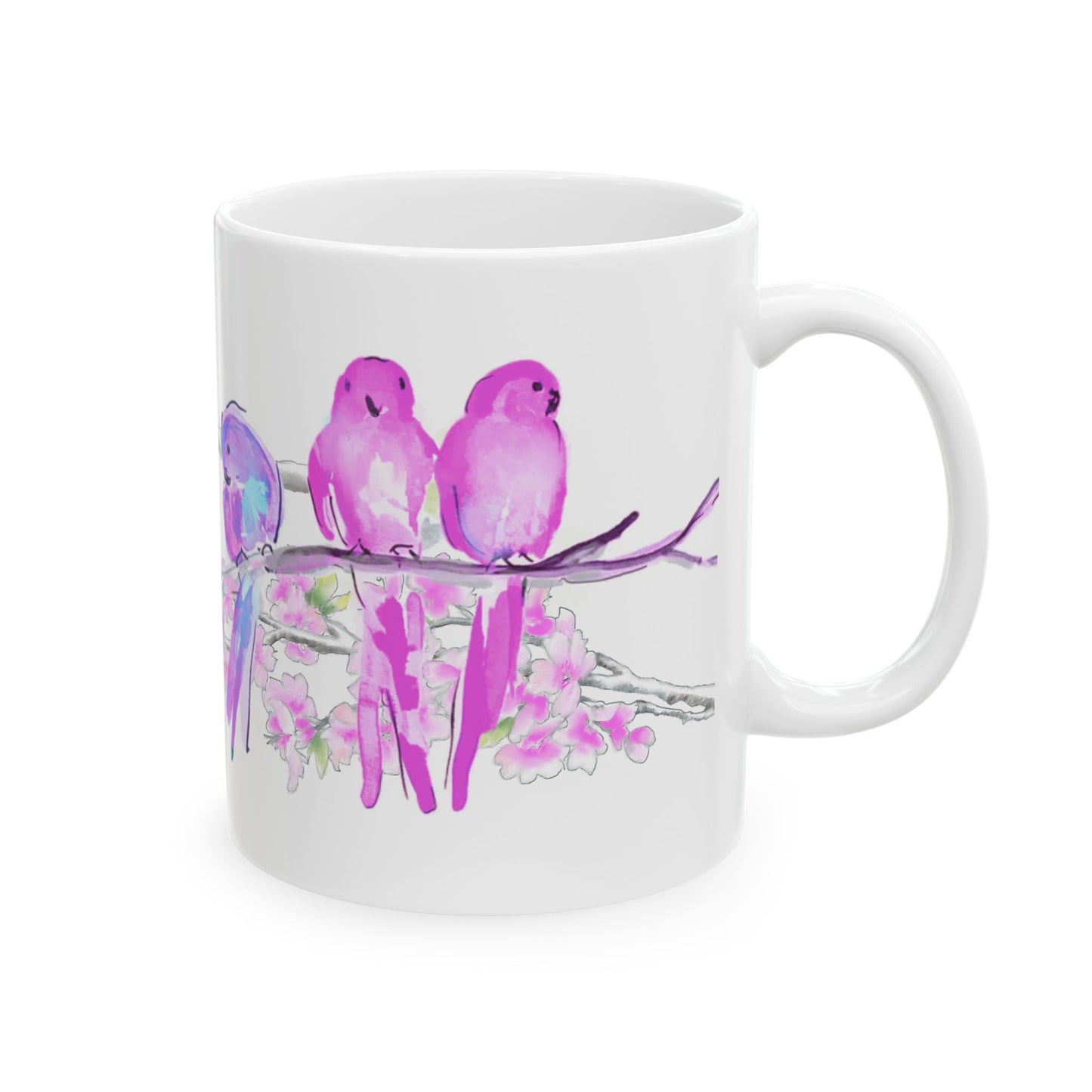 Blossoms & Birds Ceramic Mugs