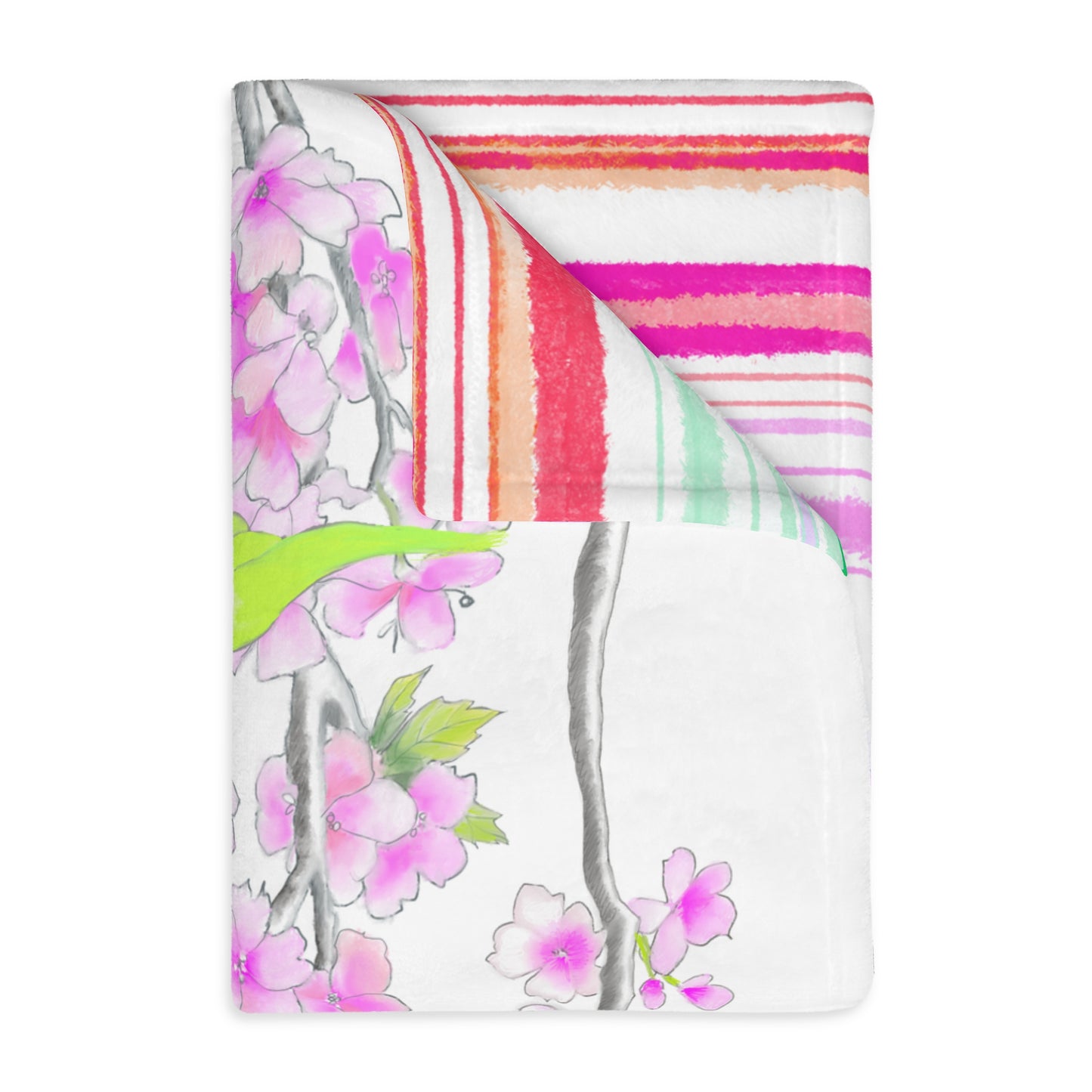 BlanketVelveteen Microfiber (Two-sided print) Cherry Chirp