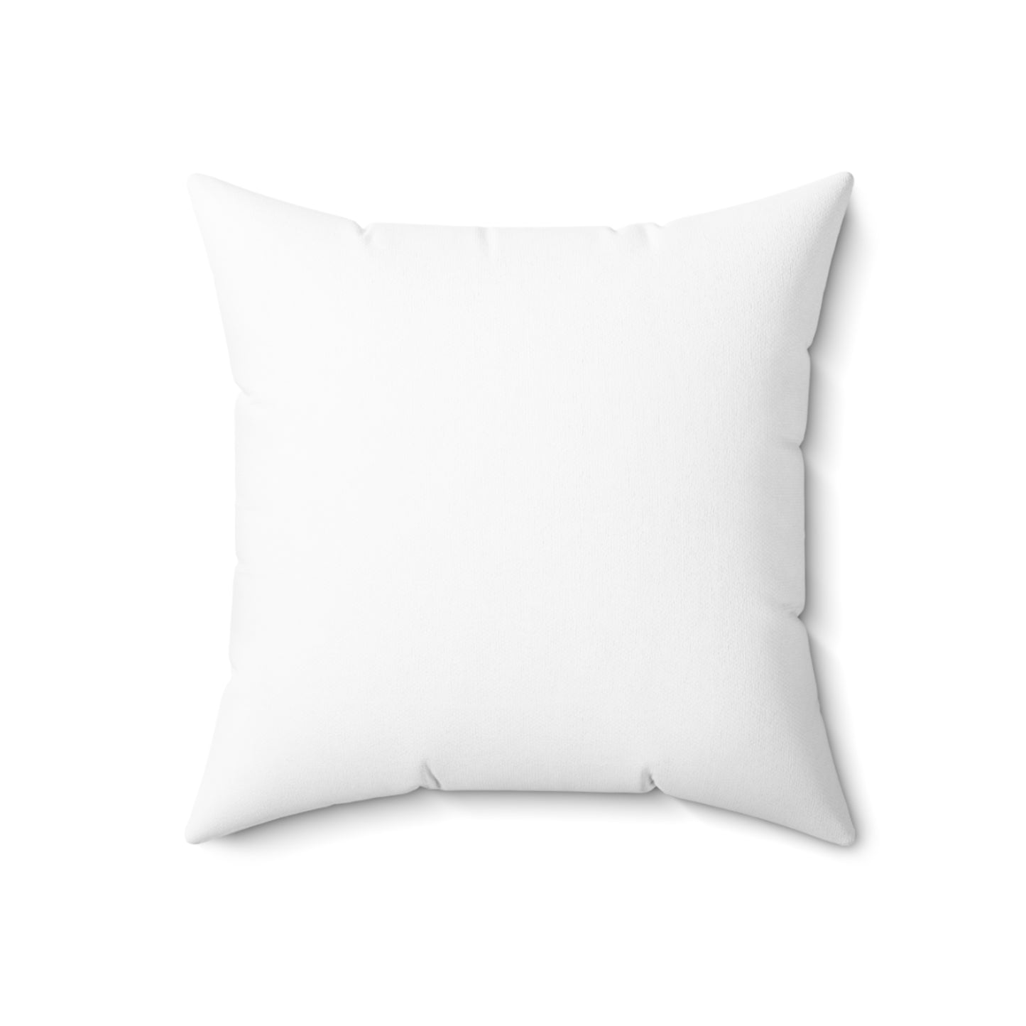 Scrollwork Polyester Square Pillow "Be Joyful..."